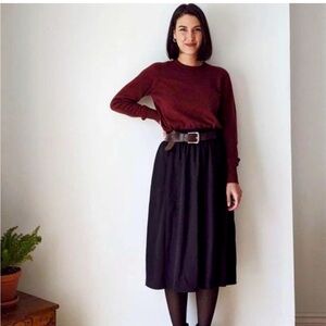 Only Child Black Midi Skirt